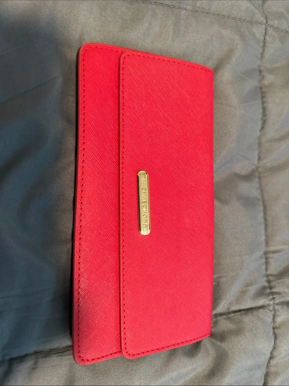 Red Women's Wallet - Michael Kors Inspired Stylish Clutch